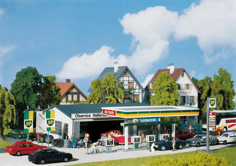 Covered petrol pumps