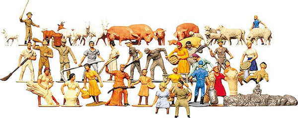 HO Farm Figures 36pcs