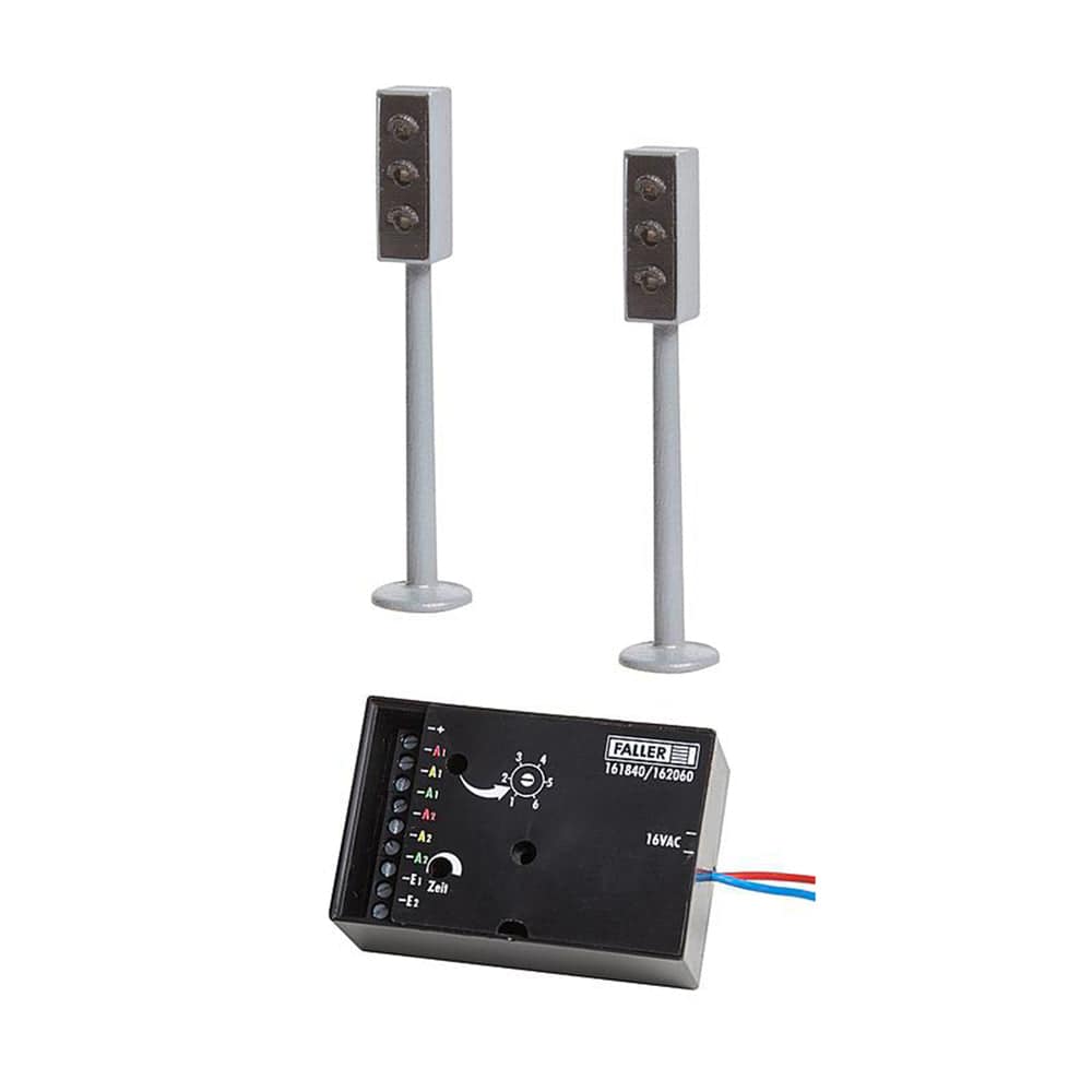 2 LED Traffic lights with electronics