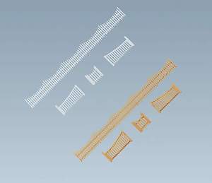 HO Garden Fences  w/Gates 10pcs 710mm