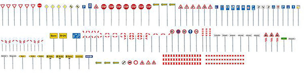 N Set Of Traffic Signs