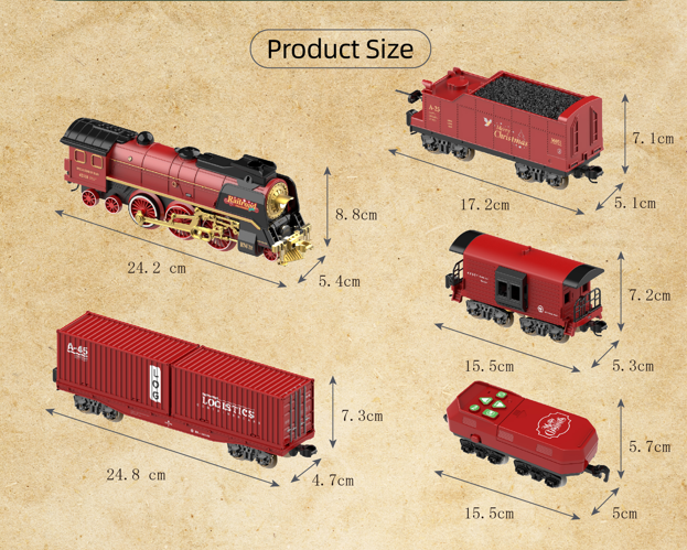image3_RC Christmas Steam Train Set with Lights & Steam Effect (51pc)