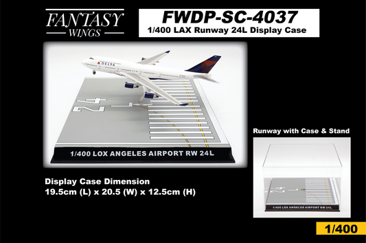 1/400 Los Angeles International RWY 24L Display Case