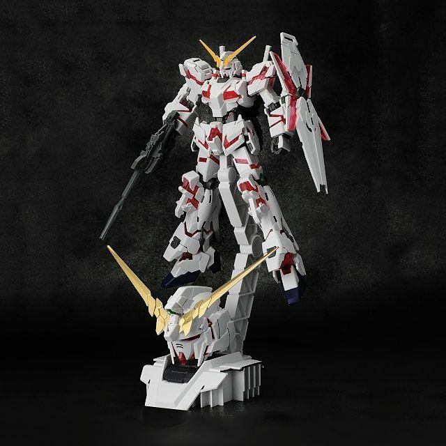 1/144 HGUC Unicorn Gundam (Destroy)+HEAD