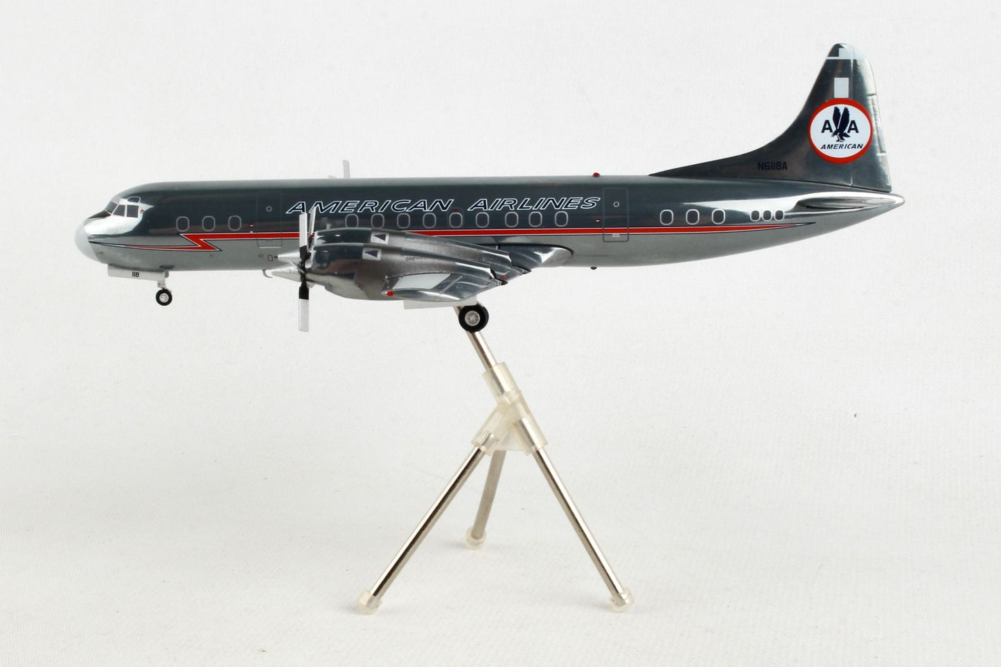 1/200 American Airlines L-188A Electra N6118A polished Astrojet livery