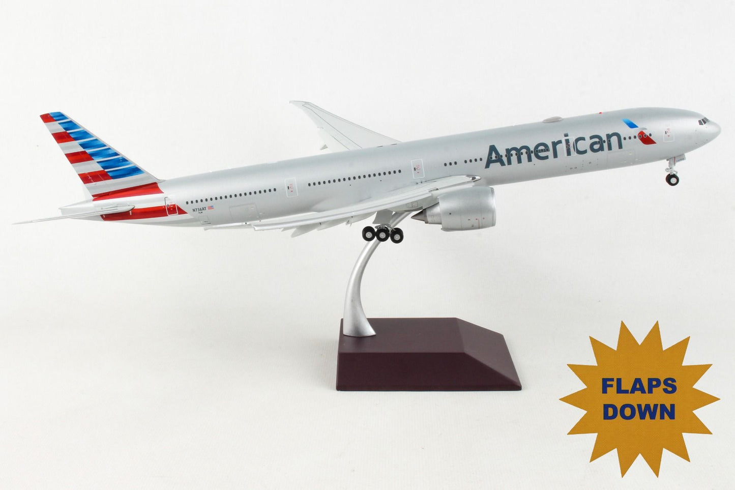 1/200 American Airlines B777-300(ER) (N736AT) Flap Down