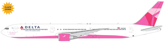1/200 Delta Air Lines B767-400ER N845MH (Pink Plane/breast Cancer (Flaps))