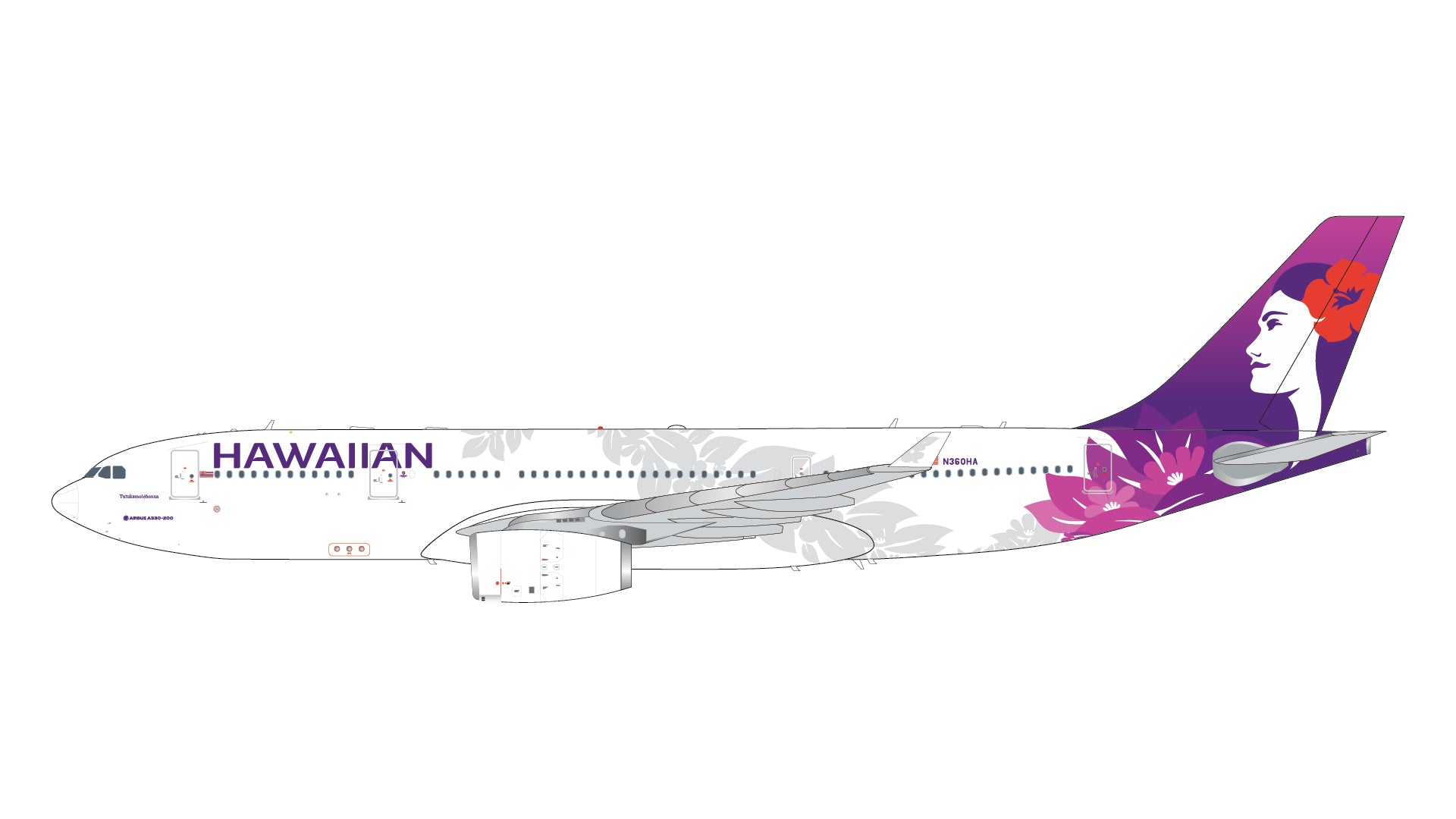 1/200 Hawaiian Airlines A330-200 N360HA