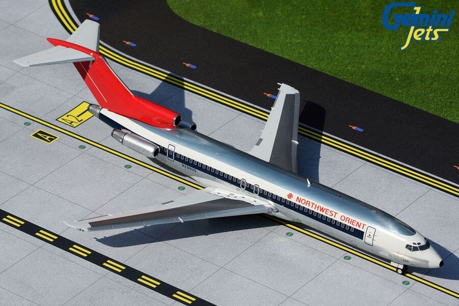 1/200 Northwest Orient B727-200/Adv.  N298US 1970s 1980s Polished Livery