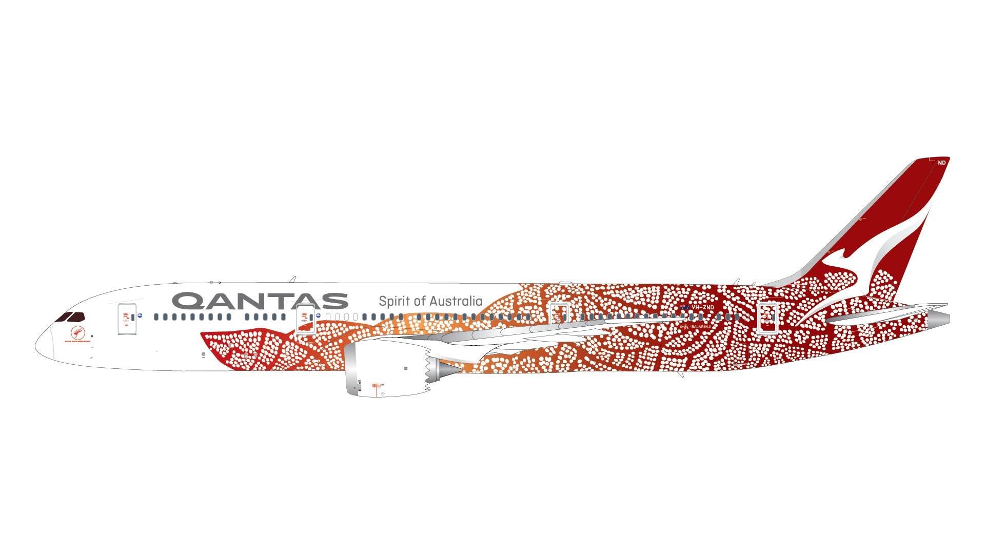 1/200 Qantas Airways B787-9 VH-ZND "Yam Dreaming" Livery