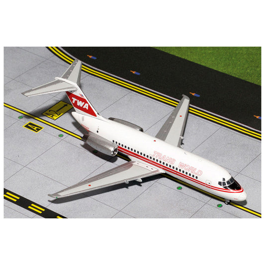 1/200 DC-9-10 TWA Red Stripe Livery