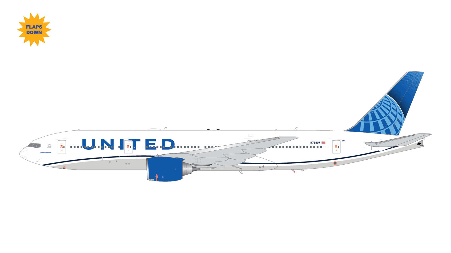 image1_1/200 United Airlines B777-200ER N798UA (Flaps Down)