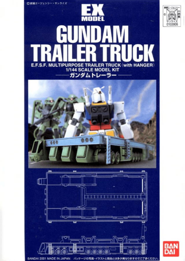 1/144 EX-01 Gundam Trailer Truck