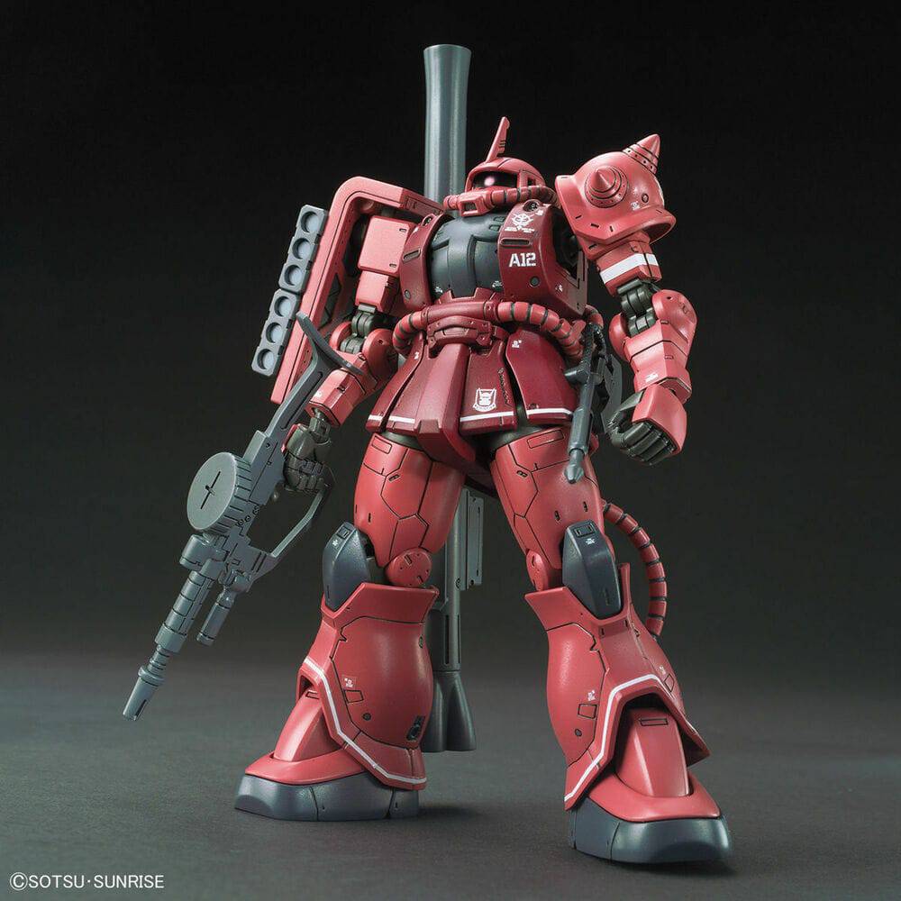 HG 1/144 MS-06S ZAKU  II PRINCIPALITY OF ZEON CHAR AZNABLE S MOBILE SUIT Red Comet Ver.