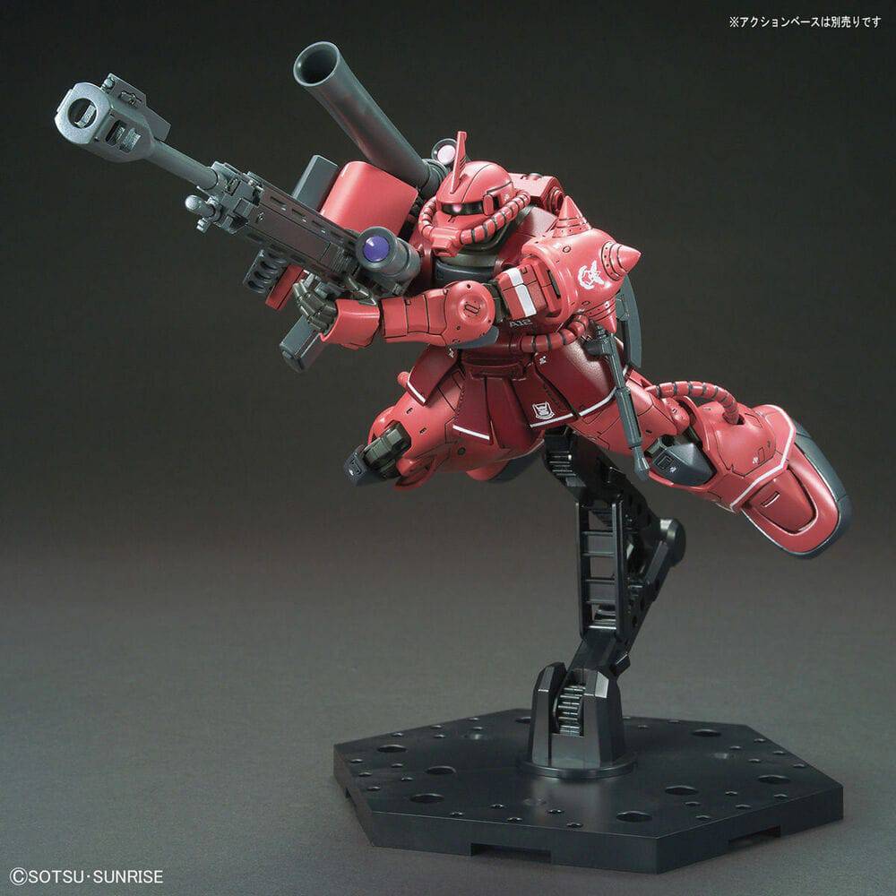 HG 1/144 MS-06S ZAKU  II PRINCIPALITY OF ZEON CHAR AZNABLE S MOBILE SUIT Red Comet Ver.