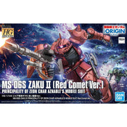 HG 1/144 MS-06S ZAKU II PRINCIPALITY OF ZEON CHAR AZNABLEâ€™S MOBILE SUIT Red Comet Ver.
