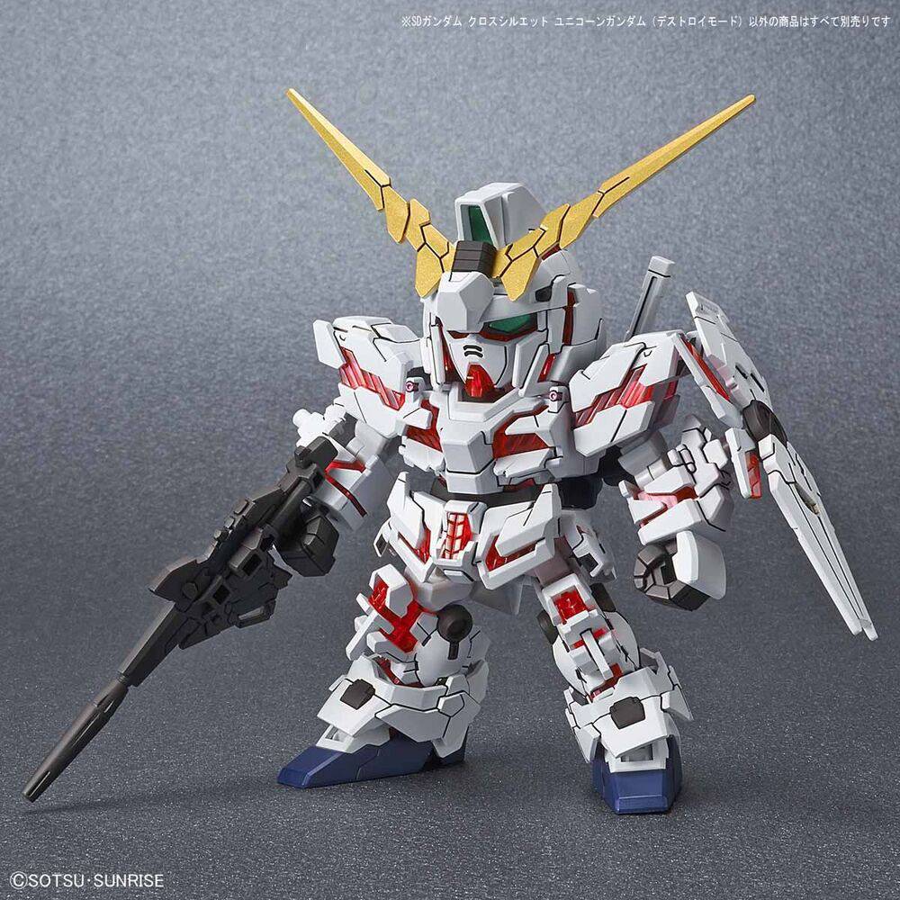 SD GUNDAM CROSS SILHOUETTE UNICORN GUNDAM DESTROY MODE