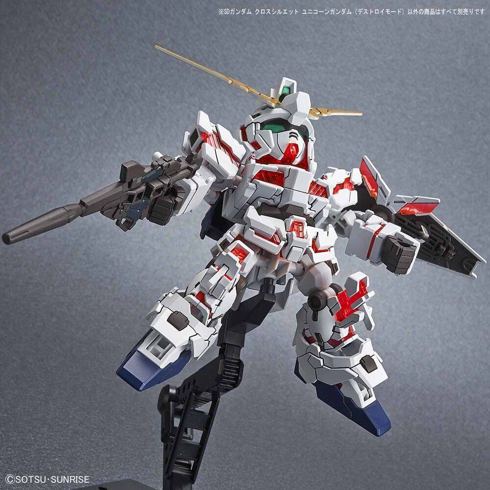 SD GUNDAM CROSS SILHOUETTE UNICORN GUNDAM DESTROY MODE