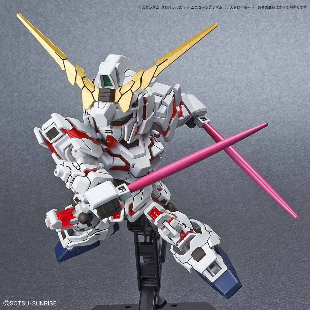 SD GUNDAM CROSS SILHOUETTE UNICORN GUNDAM DESTROY MODE