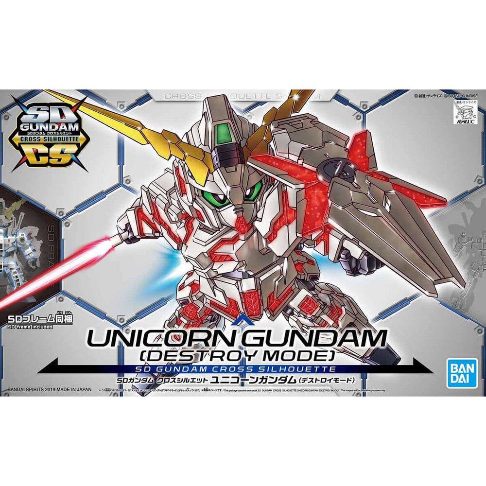 SD GUNDAM CROSS SILHOUETTE UNICORN GUNDAM DESTROY MODE