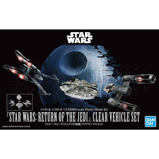 1/144 and 1/350 and 1/2700000 [STAR WARS- RETURN OF THE JEDI] CLEAR VEHICLE SET