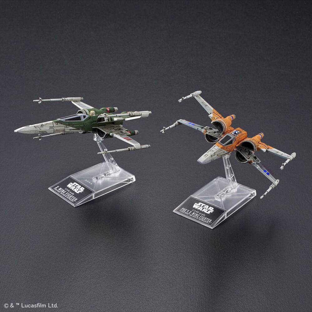 1/144 POES X-WING FIGHTER and X-WING FIGHTER STAR WARS-THE RISE OF SKYWALKER