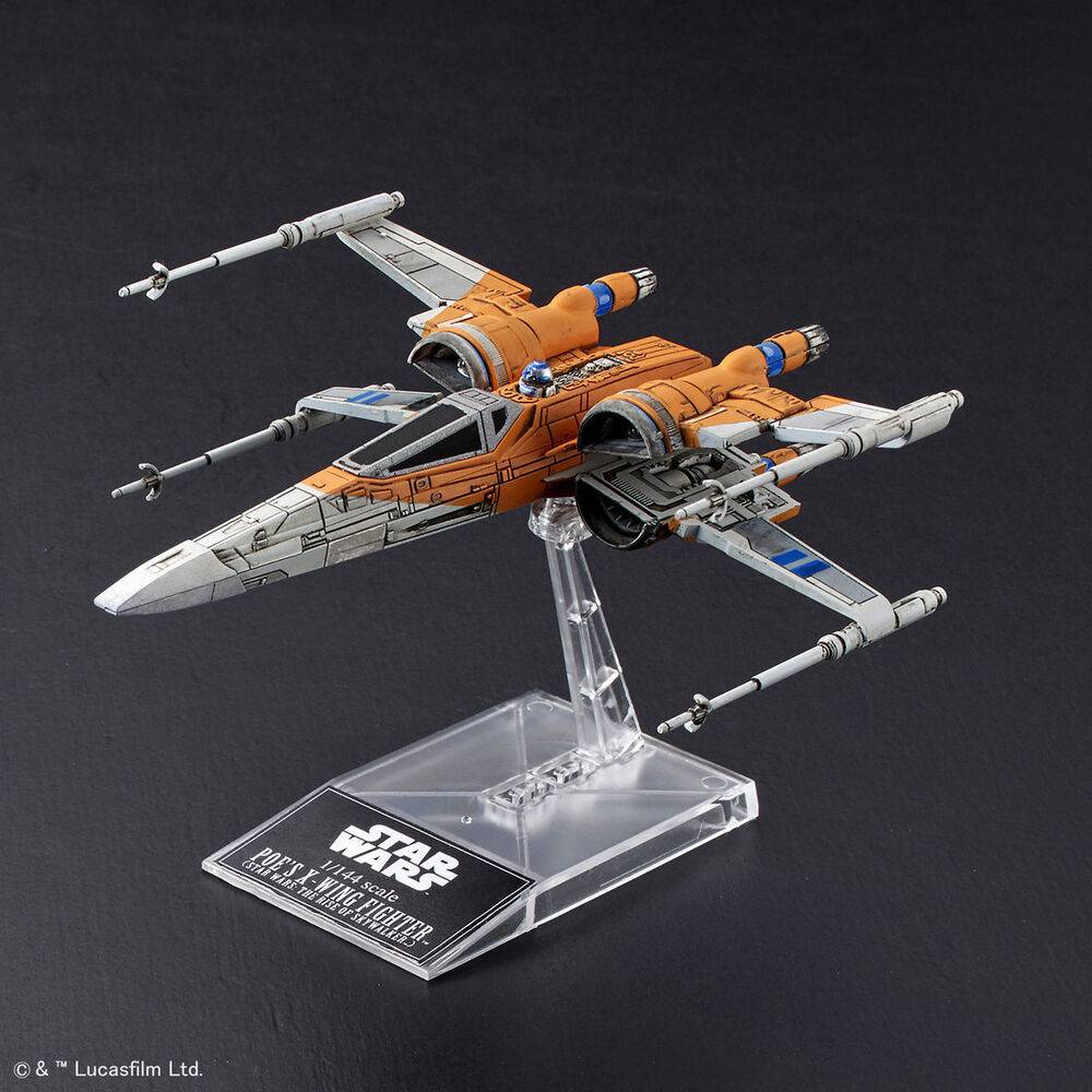 1/144 POES X-WING FIGHTER and X-WING FIGHTER STAR WARS-THE RISE OF SKYWALKER