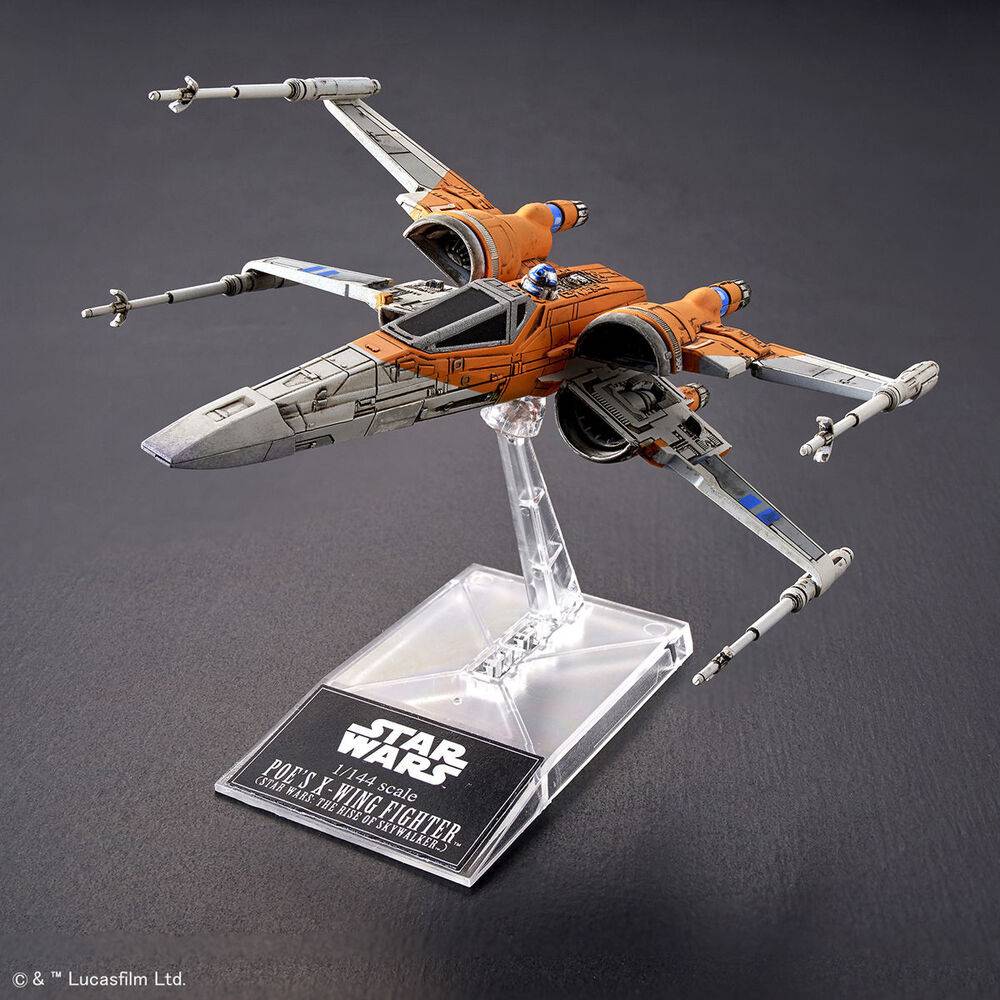 1/144 POES X-WING FIGHTER and X-WING FIGHTER STAR WARS-THE RISE OF SKYWALKER