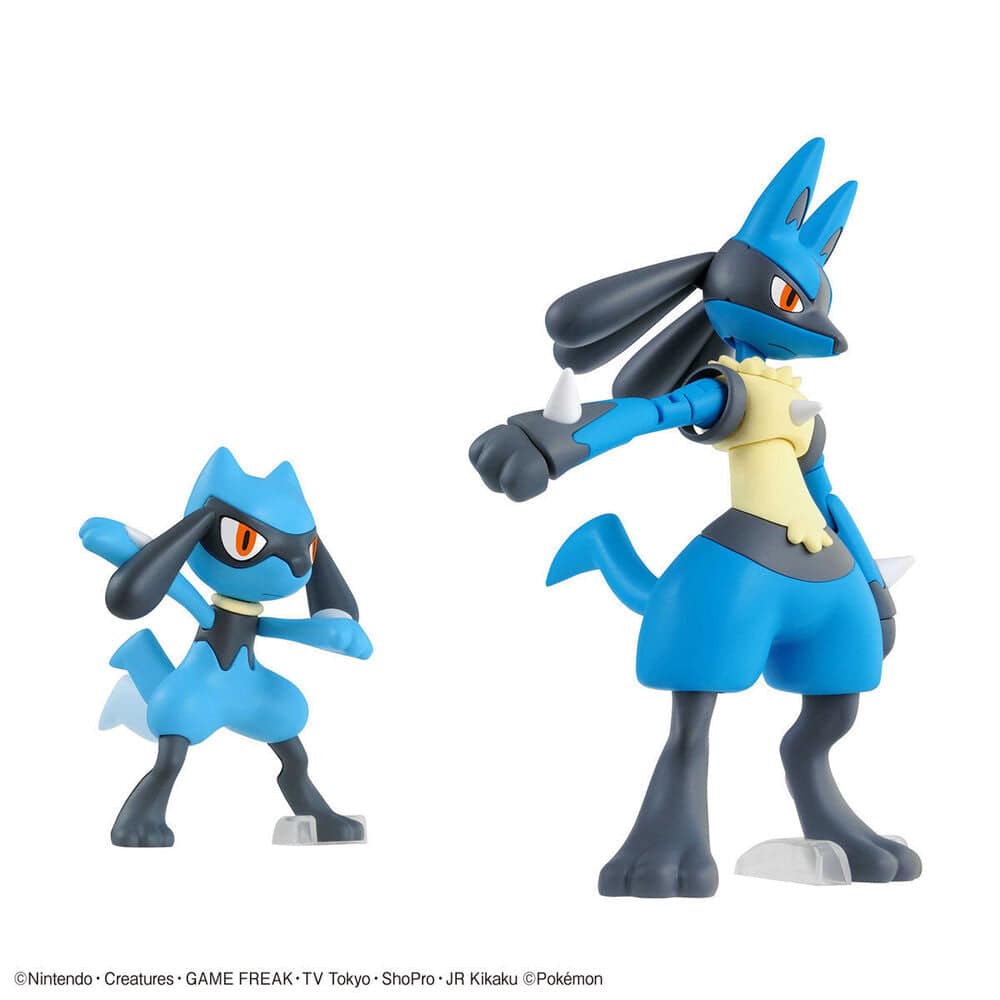 Pokemon Model Kit RIOLU and LUCARIO