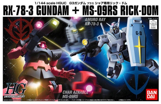 1/144 HGUC G-3 GUNDAM VS CHARS RICK DOM SET