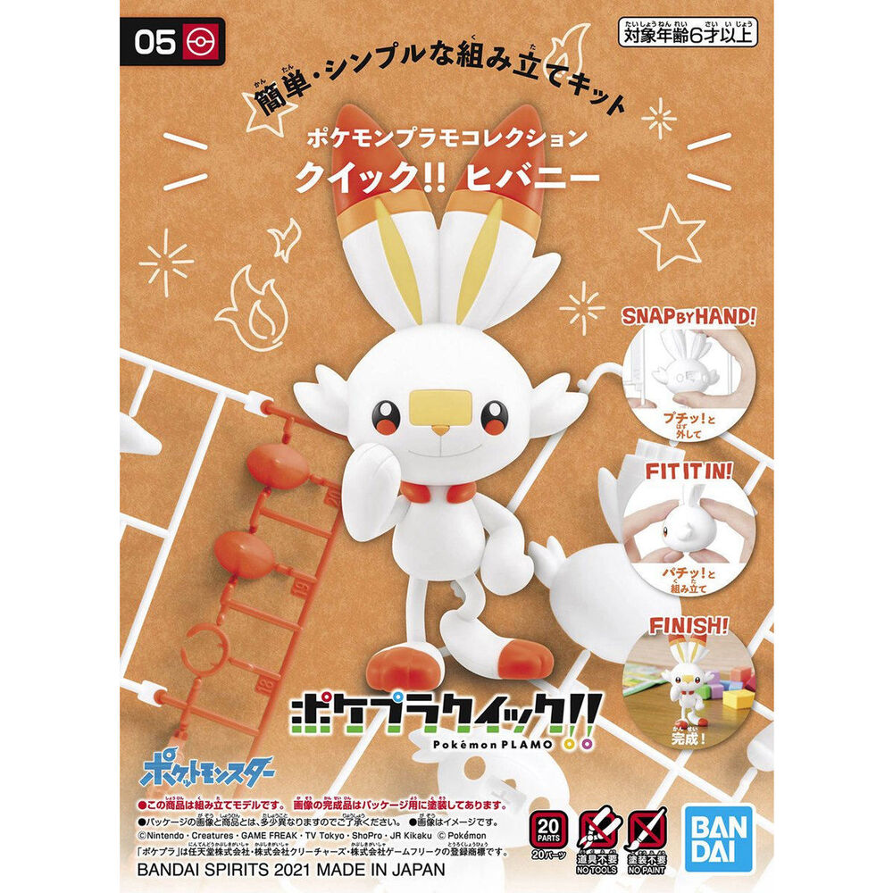 Pokemon Model Kit QUICK!! SCORBUNNY