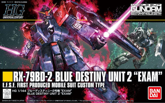 HG 1/144 BLUE DESTINY UNIT2  - EXAM -