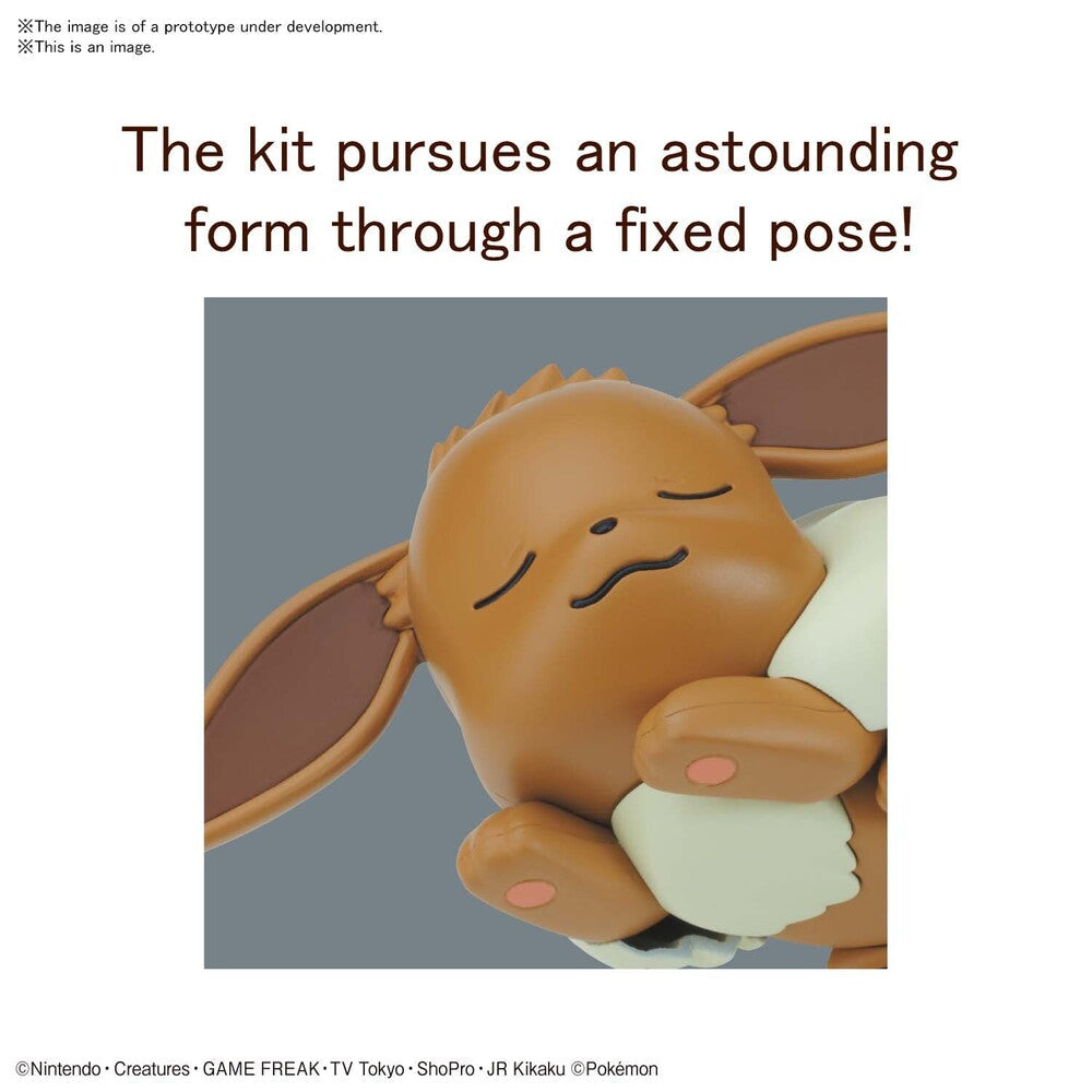 Bandai Hobby - Pokémon - #07 Eevee (Sleeping Pose), Bandai Spirits Pokémon Model Kit Quick
