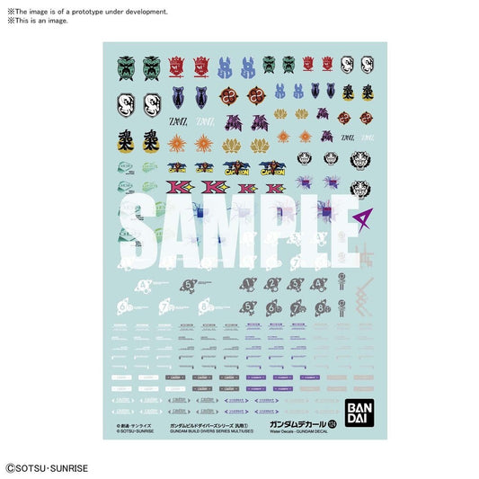 GUNDAM DECAL124 GUNDAM BUILD DIVERS SERIES MULTIUSE 1