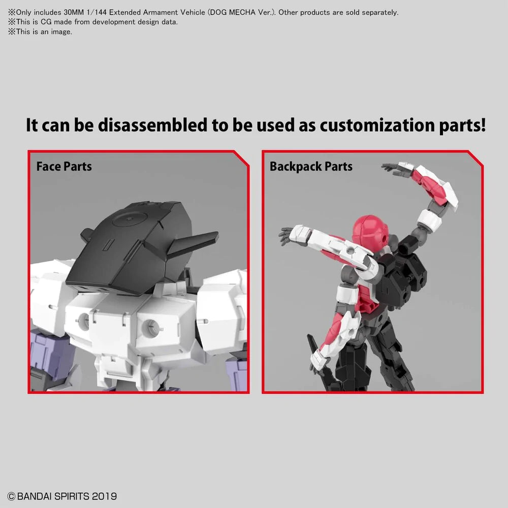 30MM 1/144 Extended Armament Vehicle DOG MECHA Ver.