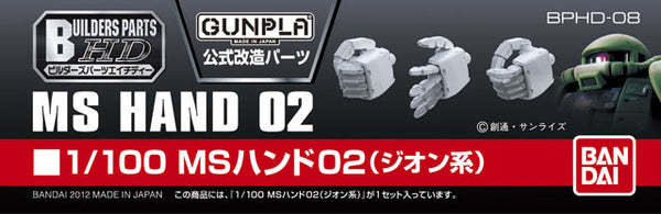 BUILDERS PARTS HD 1/100 MS HAND 02 (ZEON)