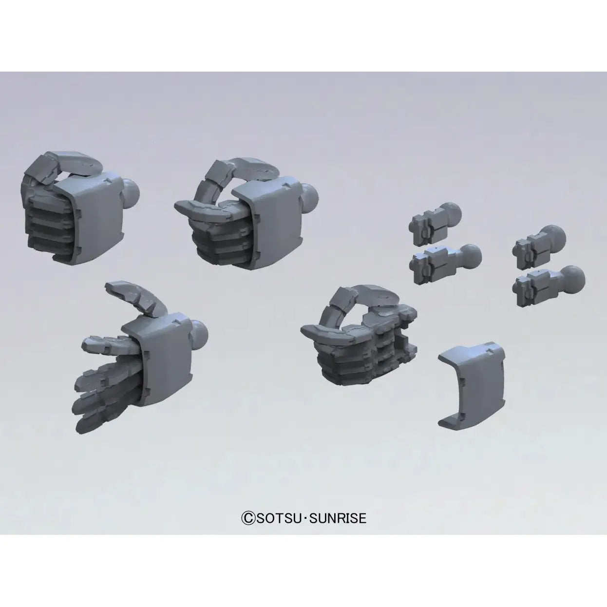 Builders Parts HD 1/144 MS Hand 02 (Zeon) Dark Gray