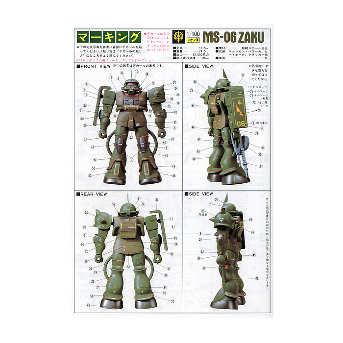 1/100 REAL TYPE ZAKU