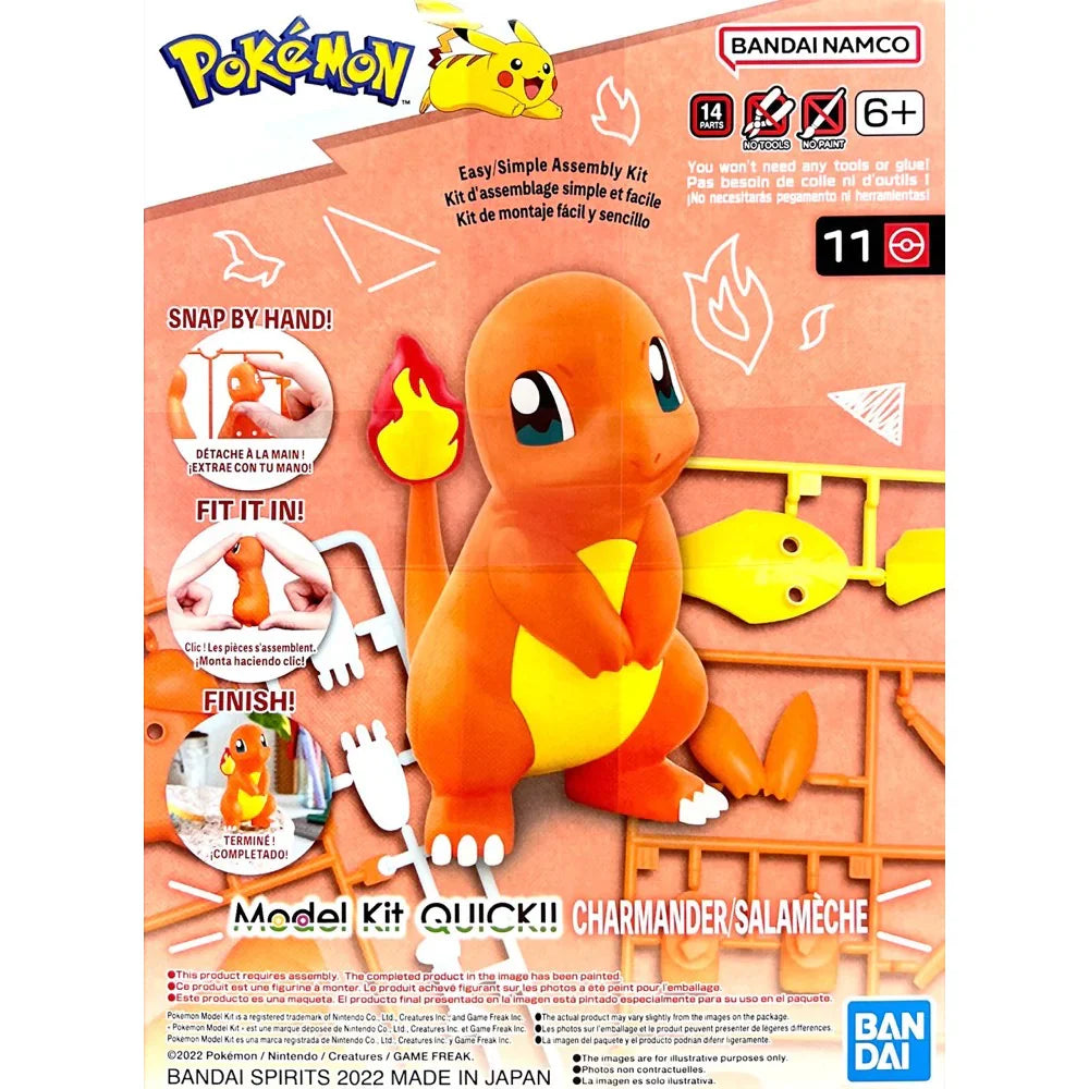 Pokemon Model Kit QUICK!! 11 CHARMANDER