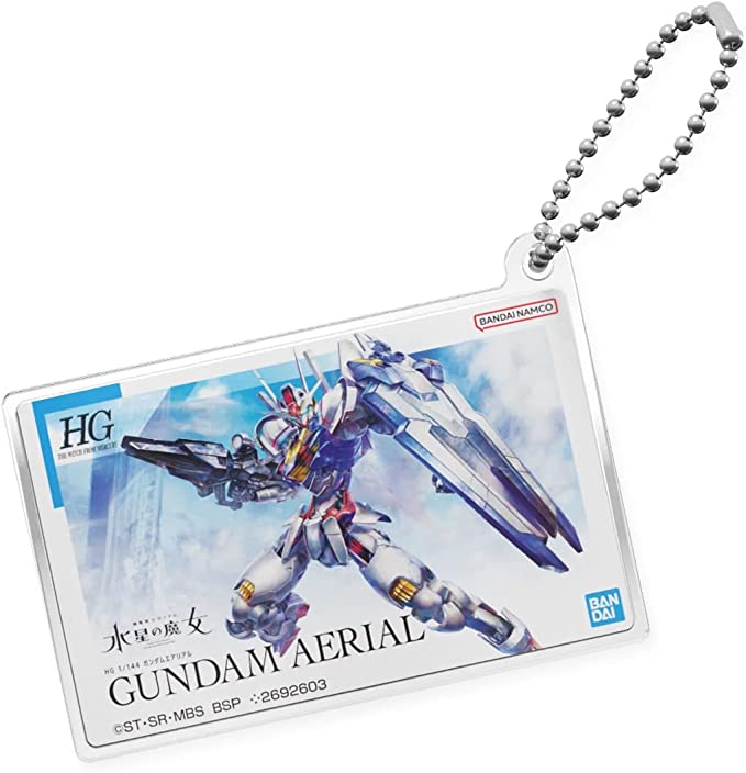 GUNPLA PACKAGE ART ACRYLIC BALL CHAIN MOBILE SUIT GUNDAM THE WITCH FROM MERCURY ALL 4 TYPES