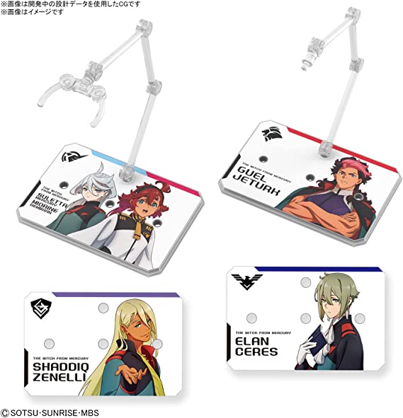 ACTION BASE 6 [CLEAR COLOR] MOBILE SUIT GUNDAM THE WITCH FROM MERCURY STICKERS SET