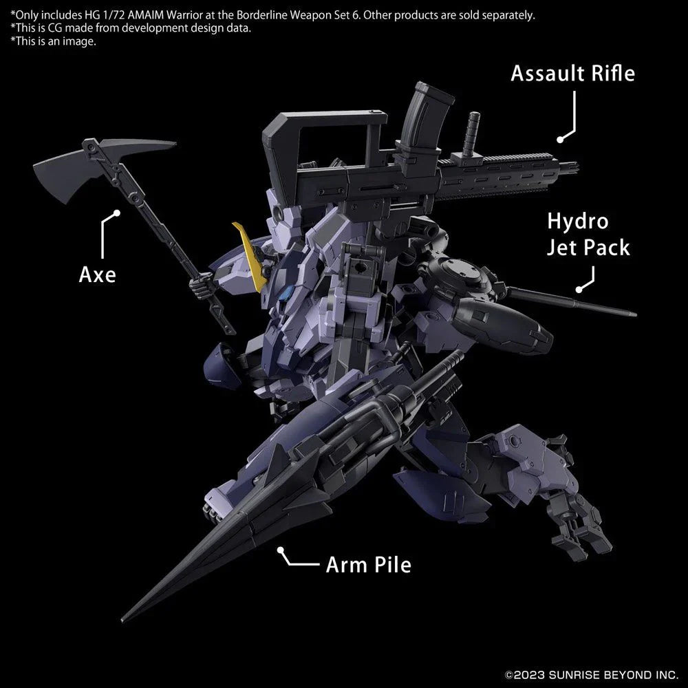 HG 1/72 Amaim Warrior At The Borderline Weapon Set6