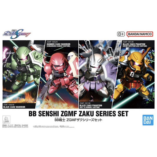 BB Senshi ZgMF Zaku Series Set