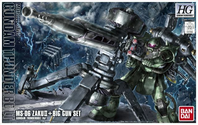 HG 1/144 Zaku II + Big Gun Set (Thunderbolt Ver.)