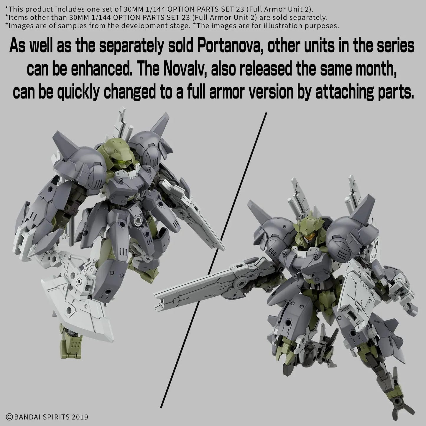 30MM 1/144 OPTION PARTS SET 23 (FULL ARMOR UNIT 2ï¼‰