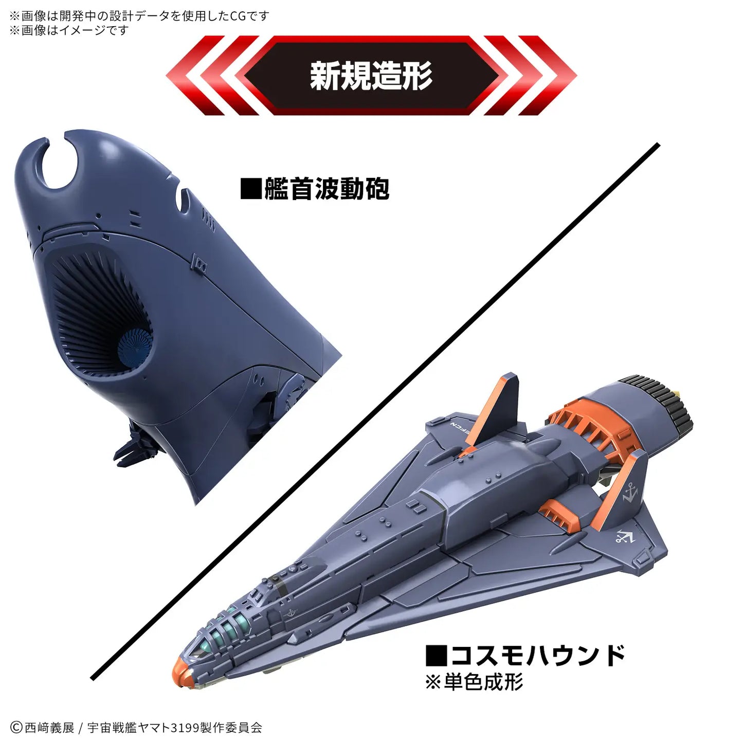 1/1000 SPACE BATTLESHIP YAMATO 3199 Deluxe Set