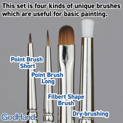 Brushwork Semi-PRO 4 brushes set