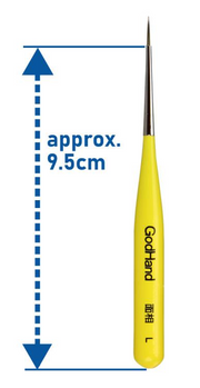 Brushwork Short Grip Point Brush L