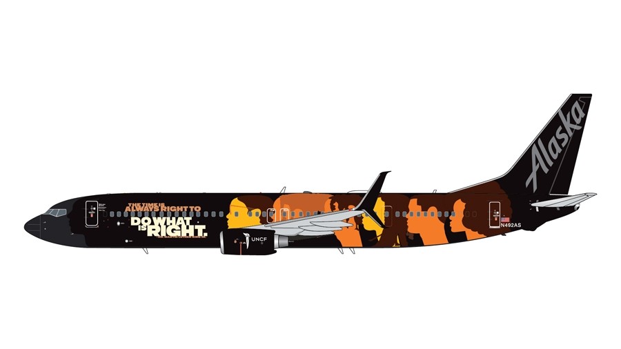 1/400 Alaska Airlines B737-900ER N492AS Our Commitment Livery