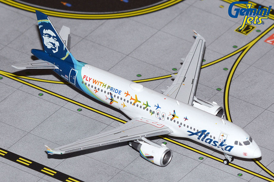 1/400 Alaska Airlines A320-200 N854VA  Fly With Pride? livery